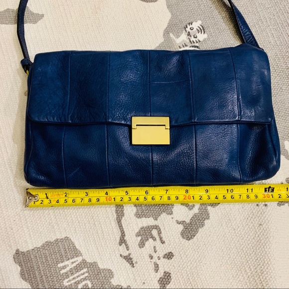 J.Crew deep royal blue leather clutch/crossbody - Picture 10 of 13